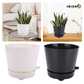 RESERVIO Deep Reservoir Modern Round Planter