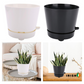 RESERVIO Deep Reservoir Modern Round Planter