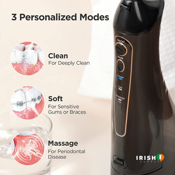 FLOSSAIR 2.0 Water Flosser for Teeth Cleaner Rechargeable Oral Irrigator