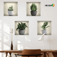 ECOVIEW  Window Green Plant 3D Wallpaper