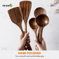 WOODGOURMENT 7 Piece Teak Cooking Utensil Set