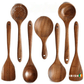 WOODGOURMENT 7 Piece Teak Cooking Utensil Set